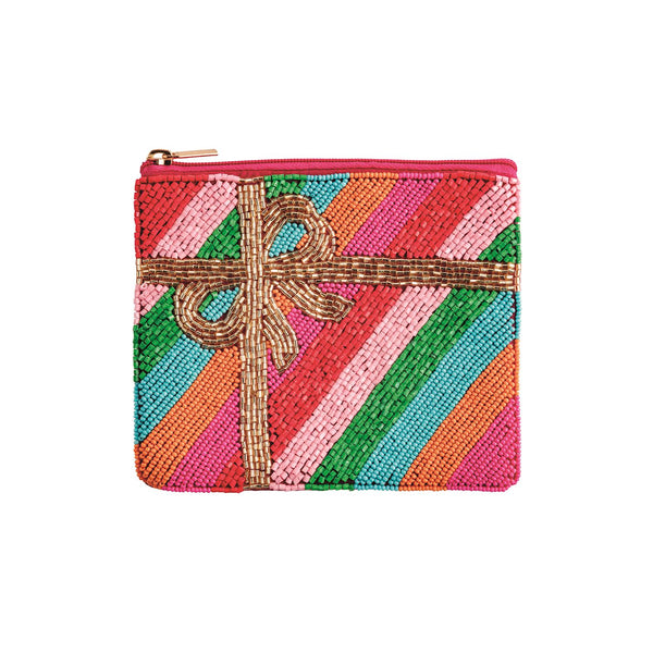 Holiday Beaded Clutch & Coin Purse