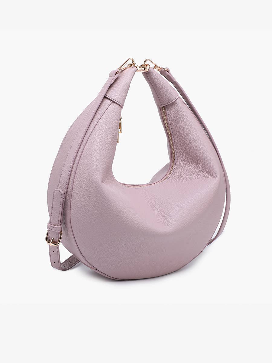 Alex Crescent Crossbody — Taupe