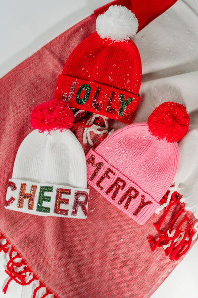 Holiday Sequin Beanies