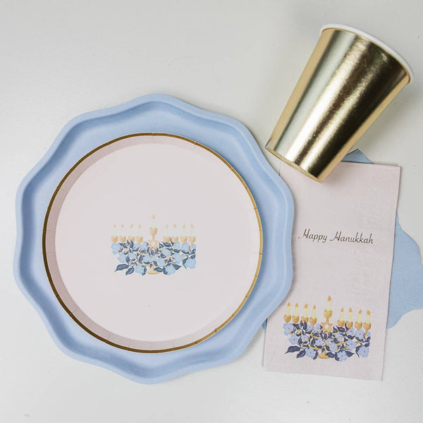 Hanukkah Menorah Paper Guest Towels