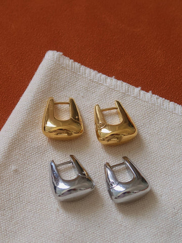 Cadance Geometric Hoop Earrings