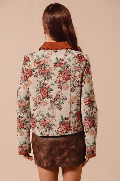 Jane Floral Jacquard Jacket