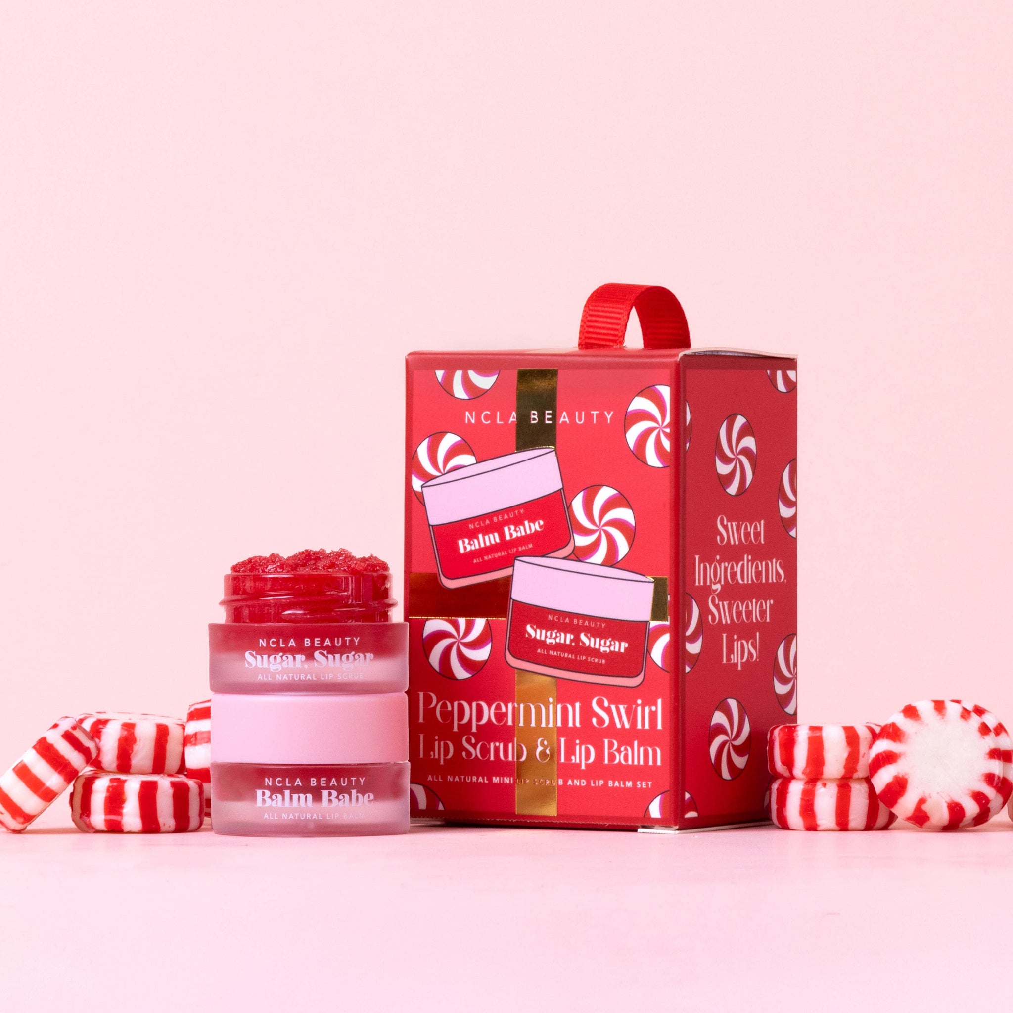 Peppermint Swirl Lip Treatment Holiday Gift Set
