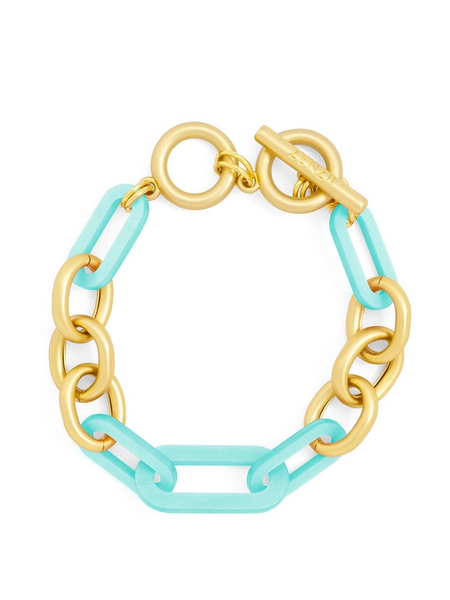 Metal and Resin Link Toggle Bracelets