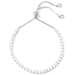 Pulley Tennis Bracelet Silver 3mm