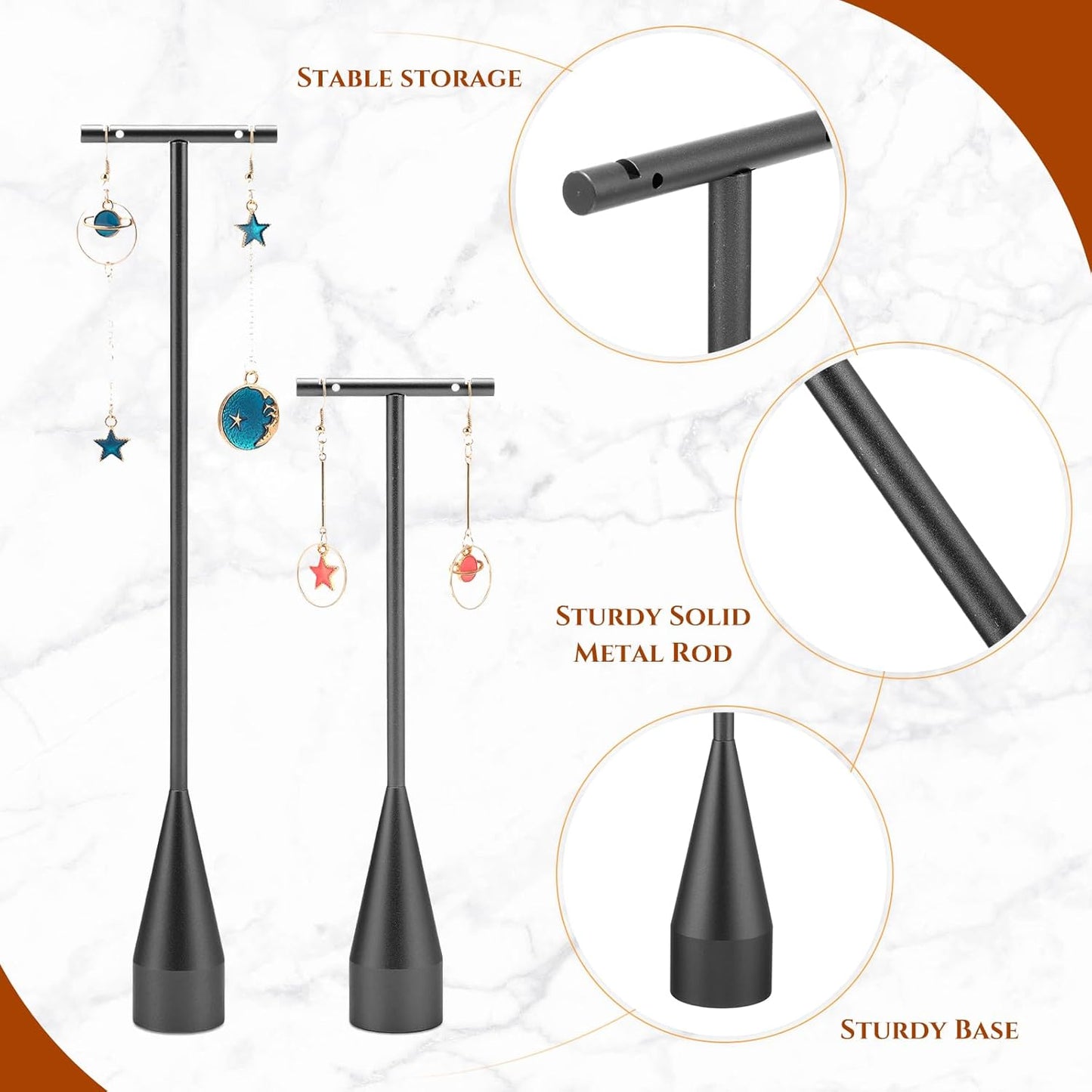 Black Earring Displays