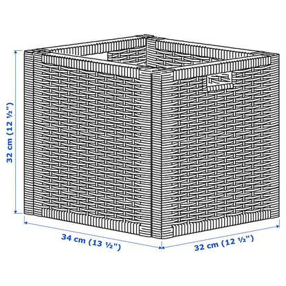 Ikea Branas White Storage Basket Cube