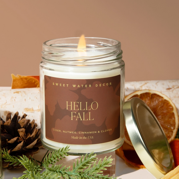 Hello Fall Candle