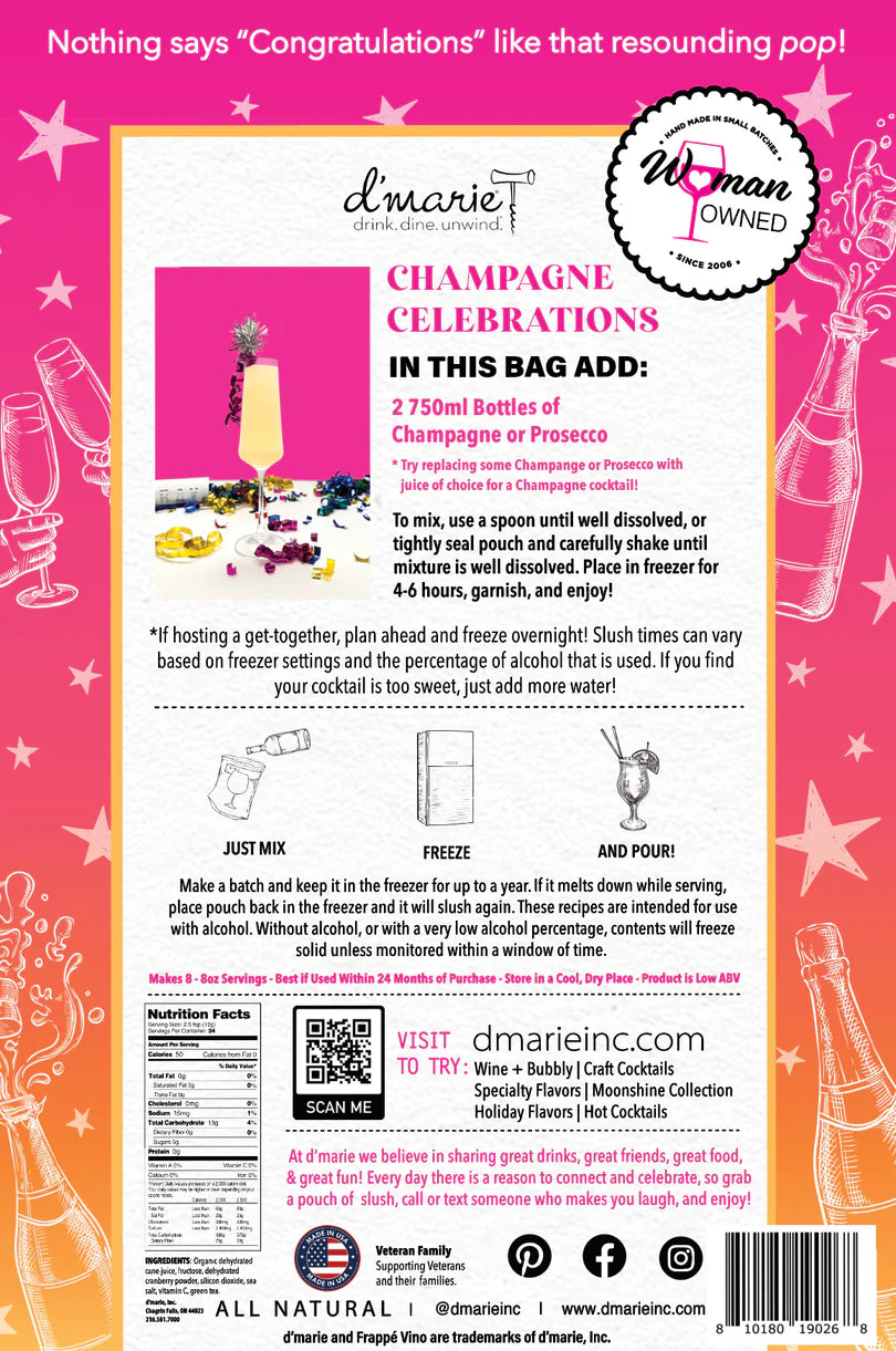 Champagne Celebrations Drink Slush Mix