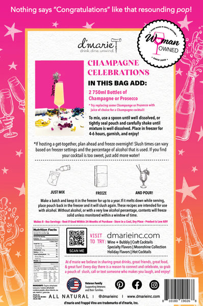 Champagne Celebrations Cocktail Slush Mix