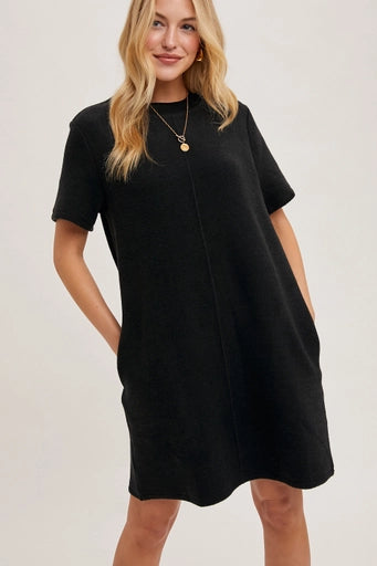 Sophie Soft T-Shirt Dress Black