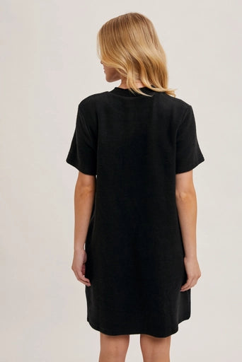 Sophie Soft T-Shirt Dress Black