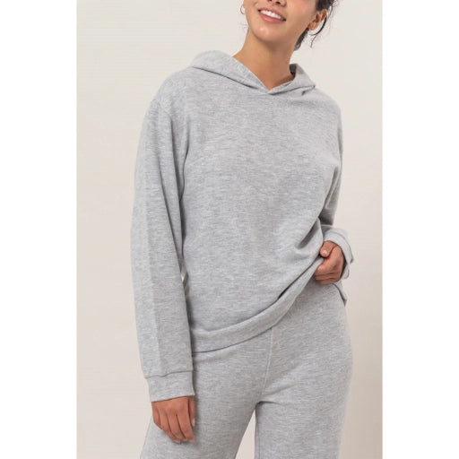 Luna Hooded Top Gray