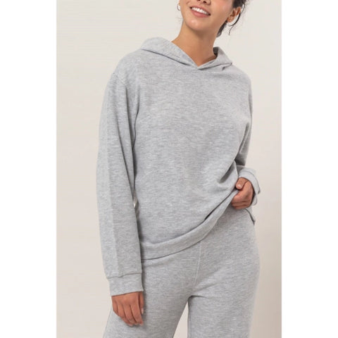 Luna Hooded Top Gray
