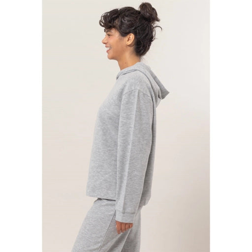 Luna Hooded Top Gray