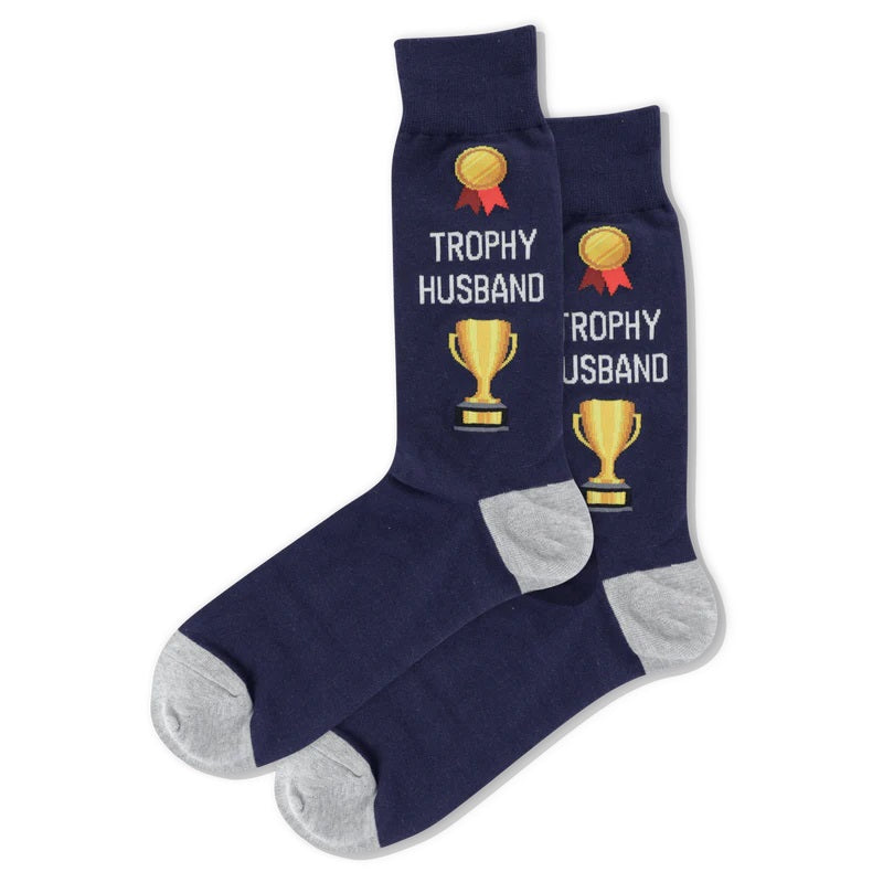 Men's Trophy Husband Crew Socks
