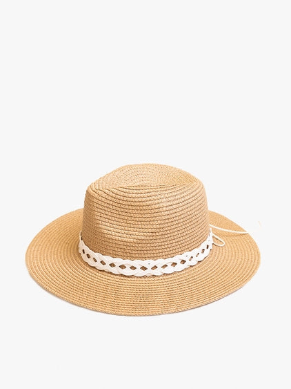 Mary Straw Fedora Natural