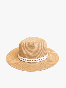 Mary Straw Fedora Natural