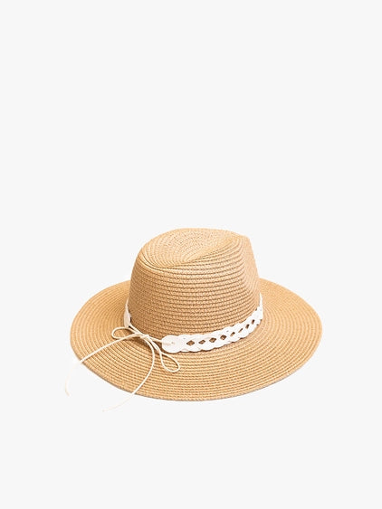 Mary Straw Fedora Natural