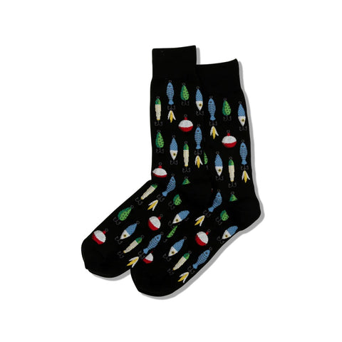 Men's Fishing Lures Crew Socks