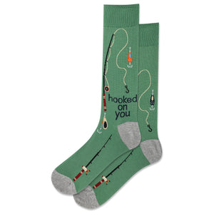 Men's Hooked on You Crew Socks