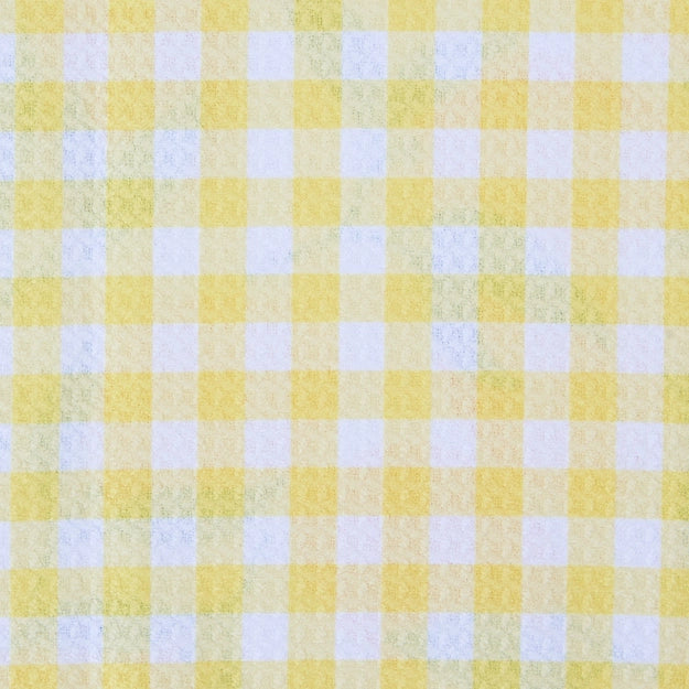 Yellow and white checkered pattern