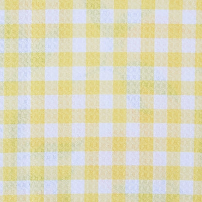 Yellow and white checkered pattern