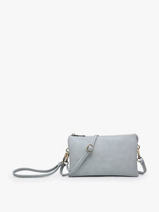 Riley Crossbody/Wristlet Gray Teal