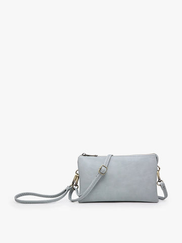Riley Crossbody/Wristlet Gray Teal