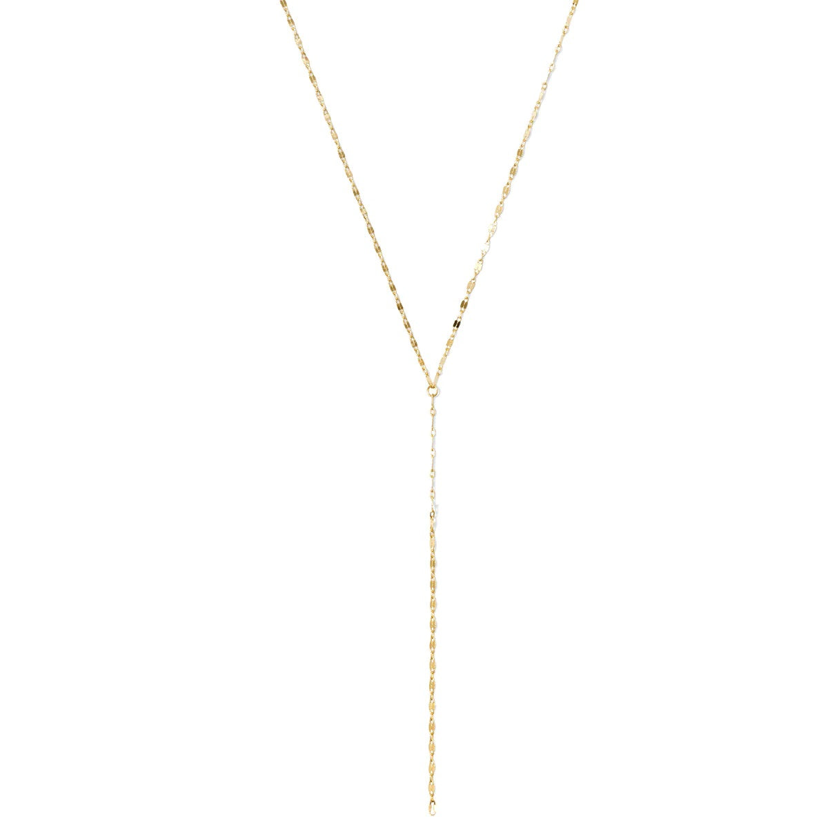 Delicate Y Necklace Gold