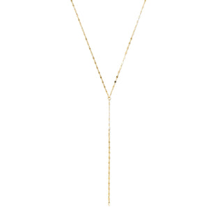 Delicate Y Necklace Gold