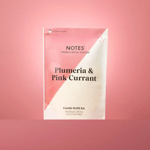 Notes Sustainable Candle Kit - Plumeria & Pink Currant