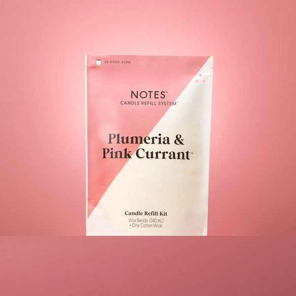 Notes Sustainable Candle Kit - Plumeria & Pink Currant