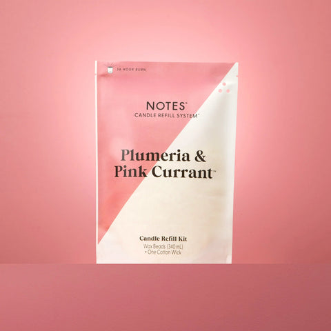 Notes Sustainable Candle Kit - Plumeria & Pink Currant