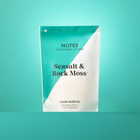Notes Sustainable Candle Kit -Seasalt & Rock Moss