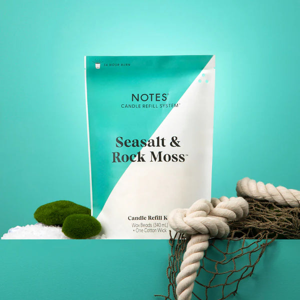 Notes Sustainable Candle Kit -Seasalt & Rock Moss