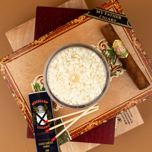 Notes Sustainable Candle Kit - Amber & Tobacco Leaf