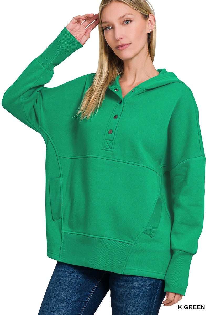 Cozy Casual Pullover for Women Kelly Green