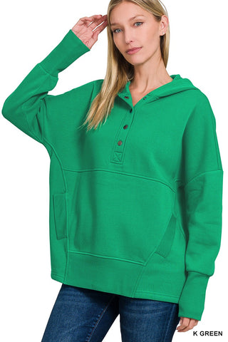 Cozy Casual Pullover for Women Kelly Green