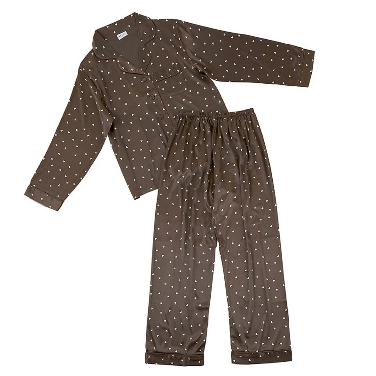 Brown Hearts Pajamas