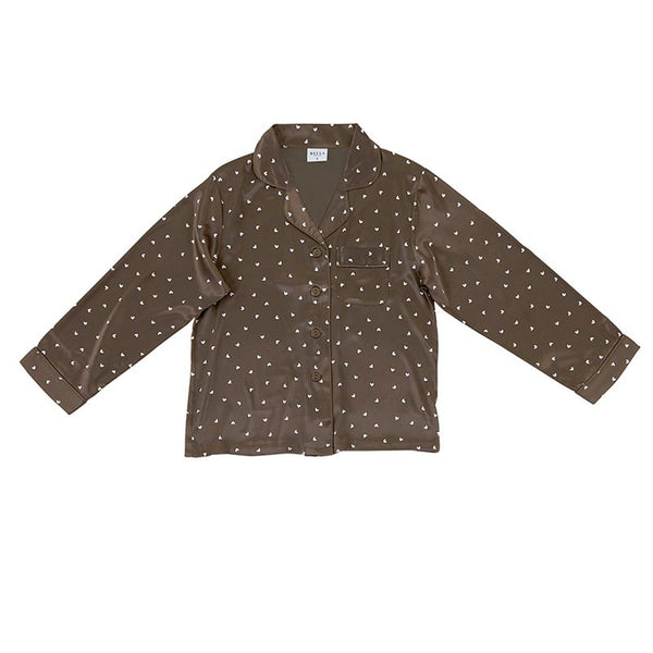 Brown Hearts Pajamas