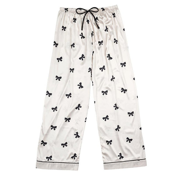 Ivory & Black Bow Pajamas