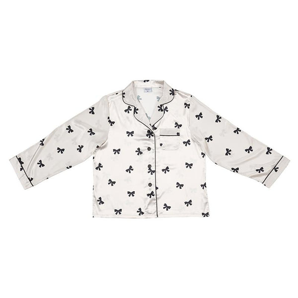 Ivory & Black Bow Pajamas