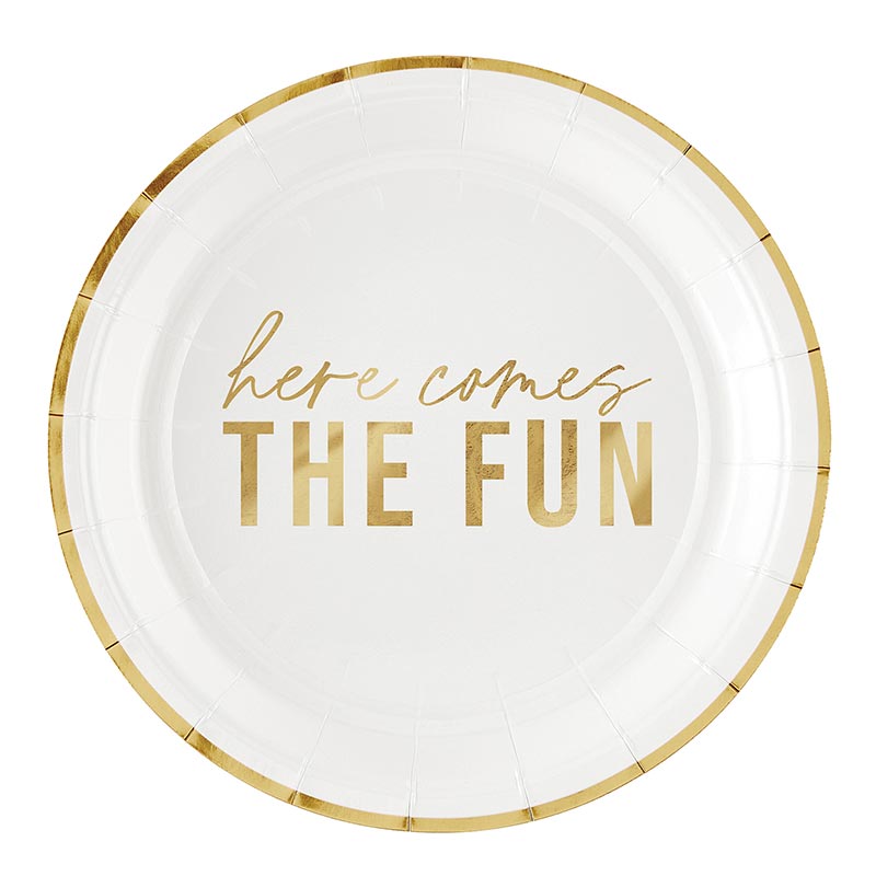 Here Comes the Fun Paper Plate