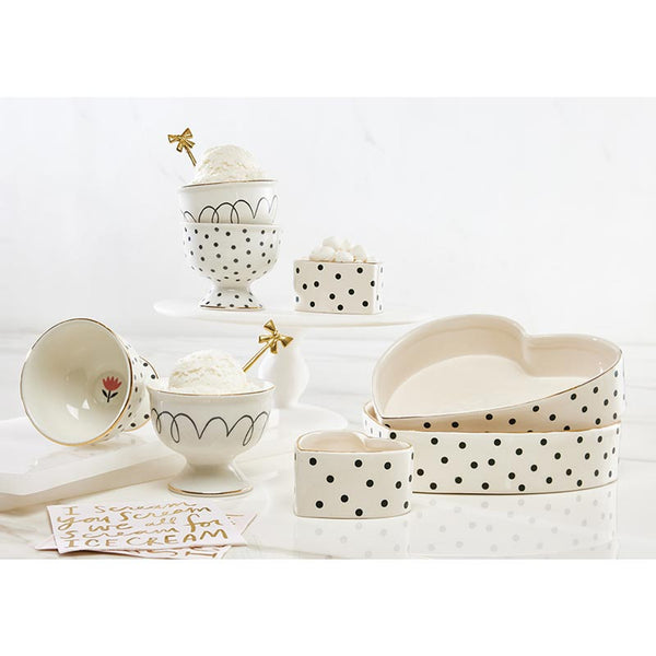 Ceramic Heart Tray + Heart Dish