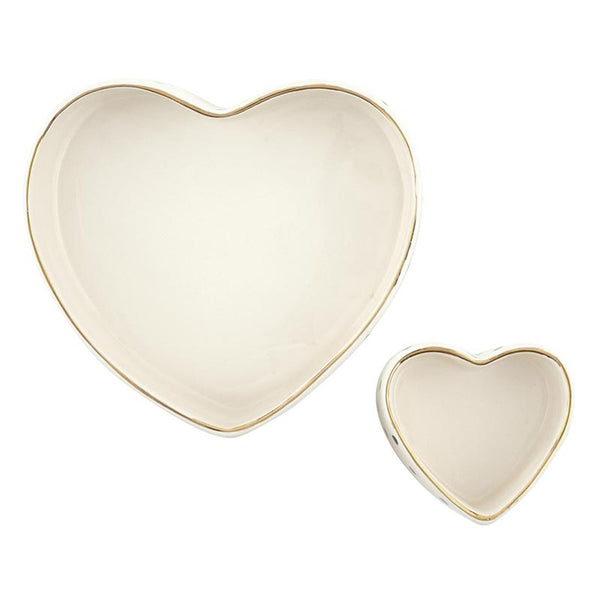 Ceramic Heart Tray + Heart Dish