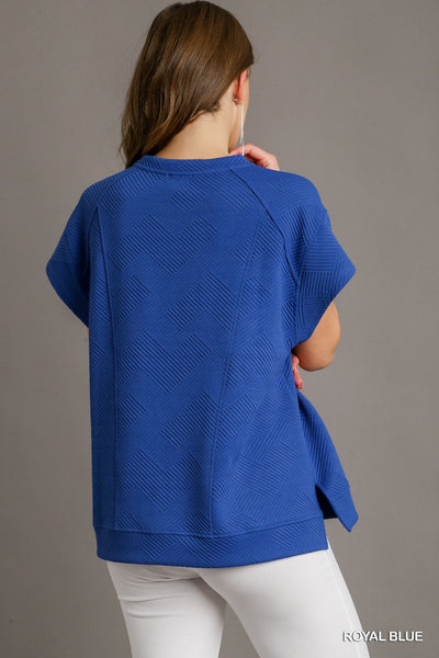 Christie Jacquard Sweatshirt Blue