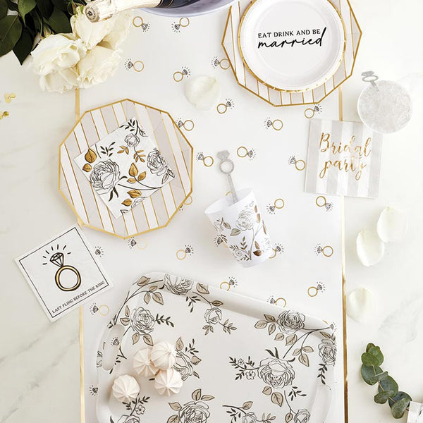 Floral Bamboo Tray