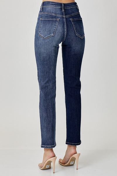 Risen Mid Rise Crossover Relaxed Skinny Jean