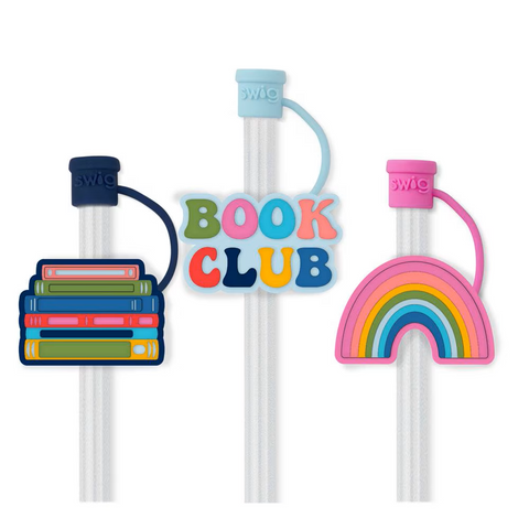 Swig Book Club Straw Topper Set